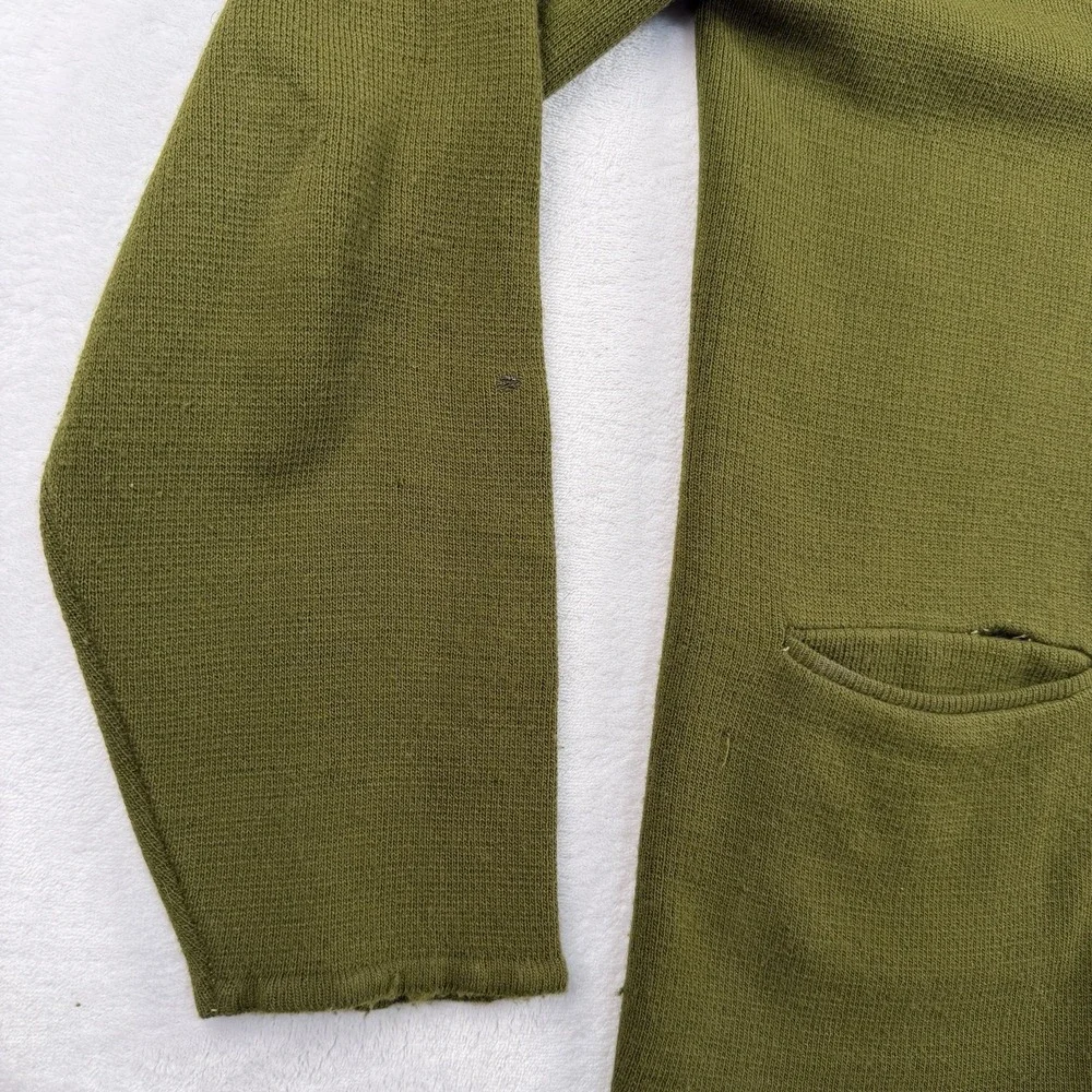 Vintage 60s Brentwood Cardigan Sweater Mens M Rockabilly Avocado Swing Bowling